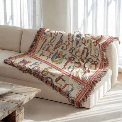 Armenian Alphabet Woven Wall Tapestry – Christening Gift