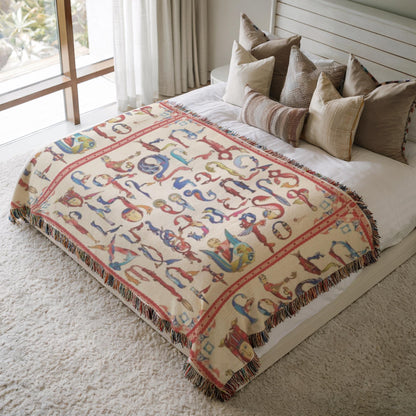 Armenian Alphabet Woven Wall Tapestry – Christening Gift