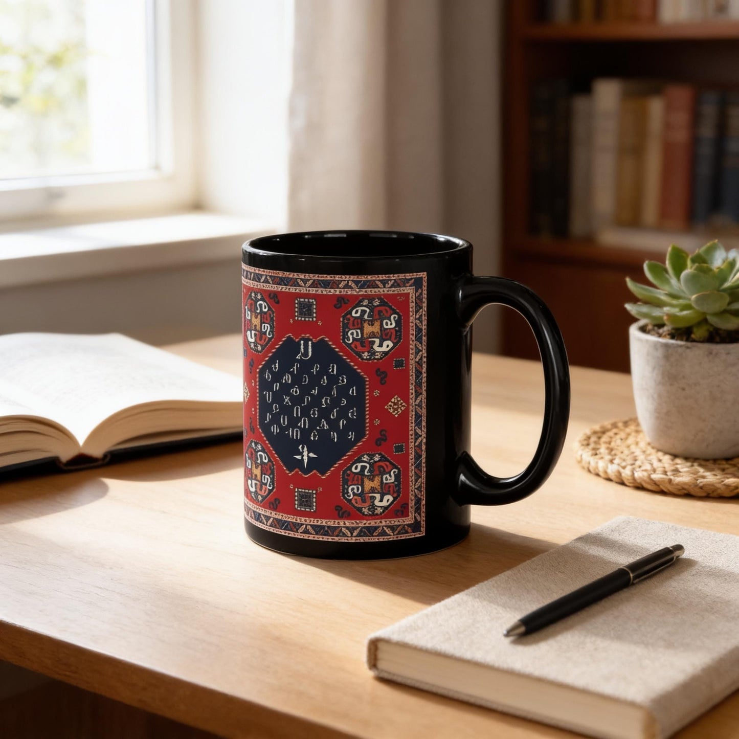Armenian Black Alphabet Ceramic Mug Alphabet – Diaspora Heritage Gift