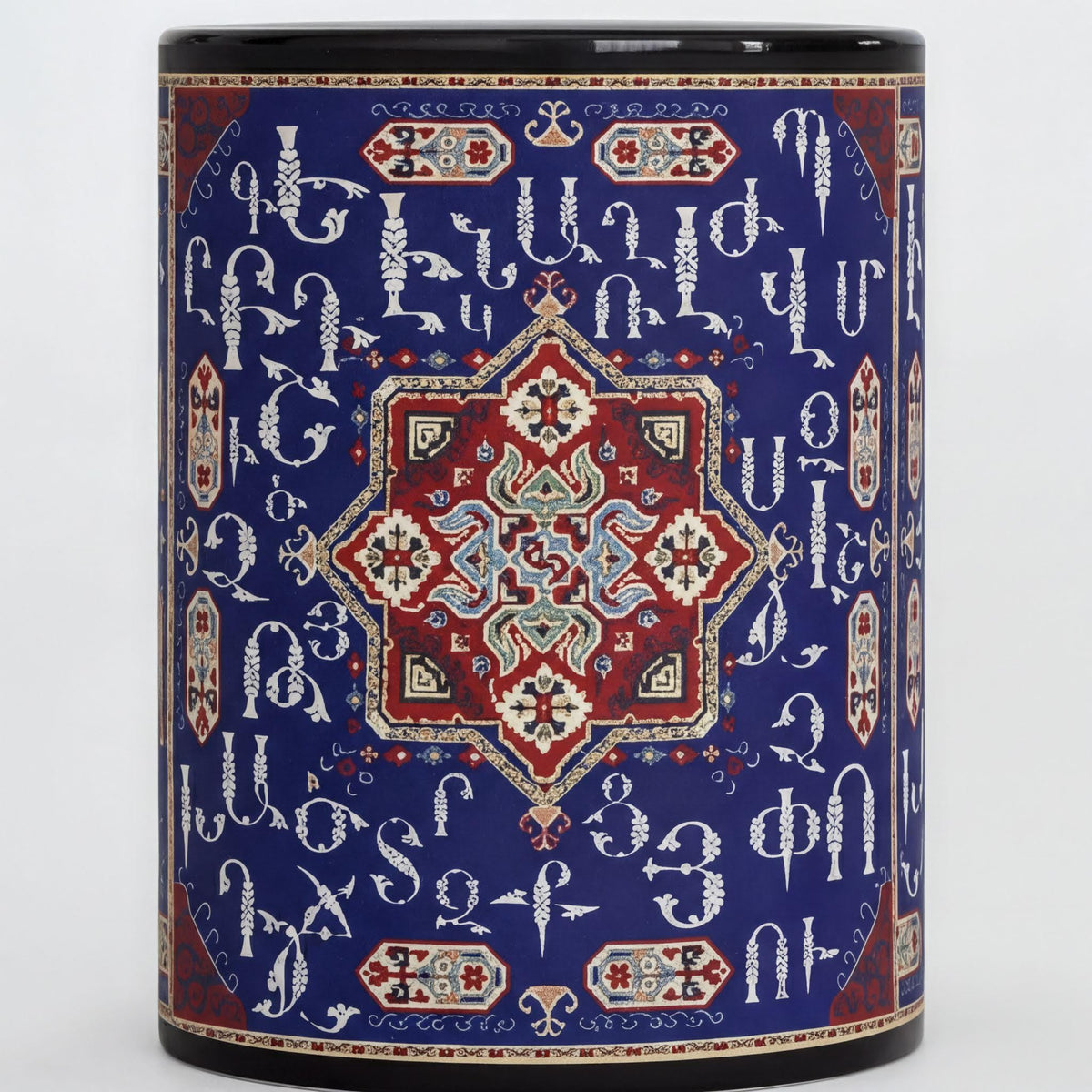 Armenian Black Alphabet Ceramic Mug – Diaspora Heritage Gift