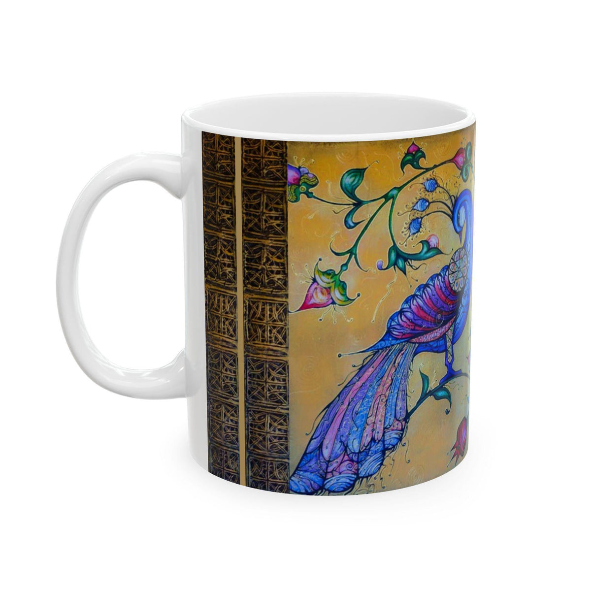 Armenian Blue Bird Ceramic Mug – Diaspora Heritage Gift