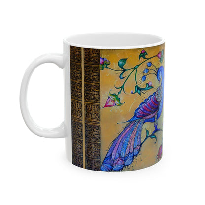 Armenian Blue Bird Ceramic Mug – Diaspora Heritage Gift