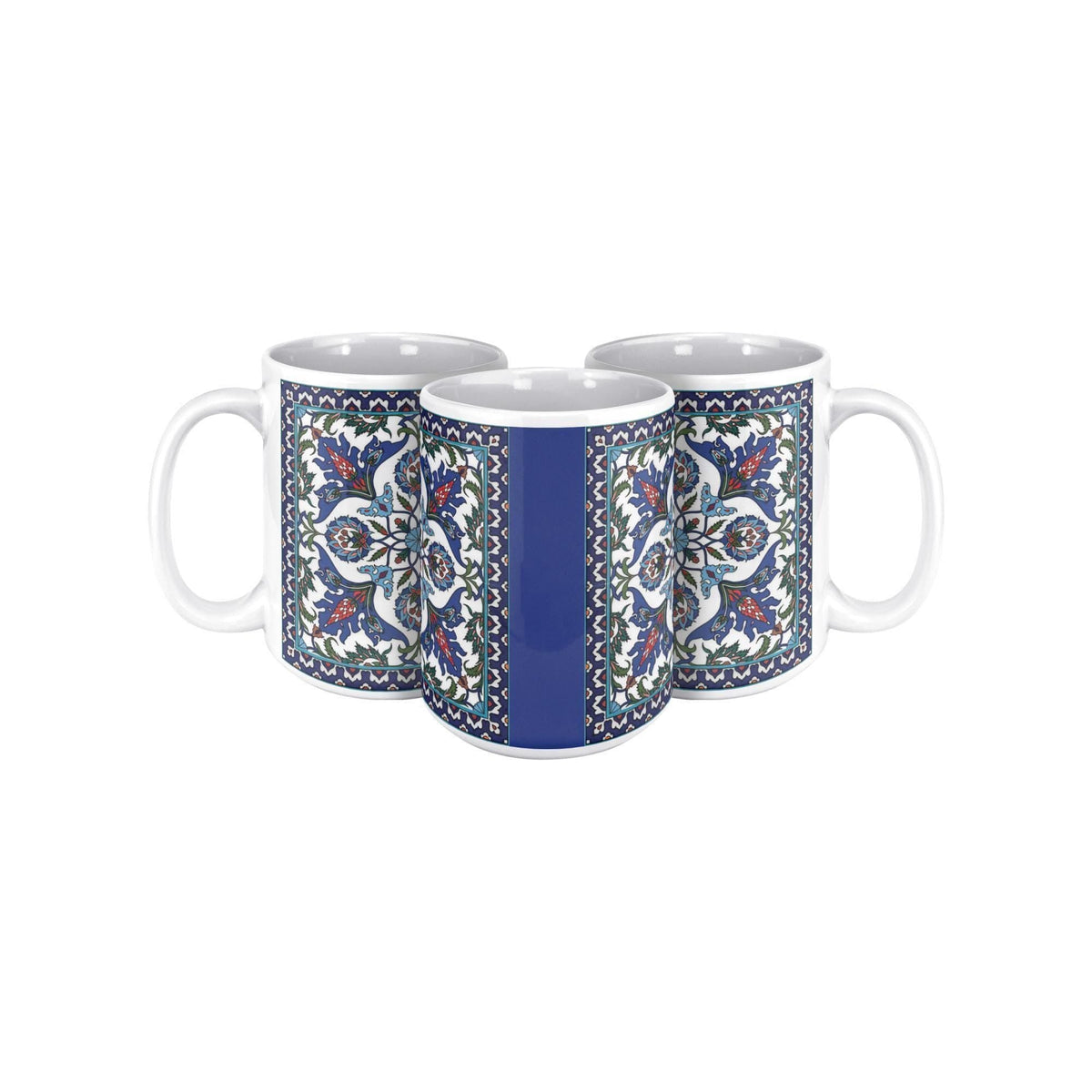 Armenian Blue Monogram Ceramic Mug – Personalised Gift