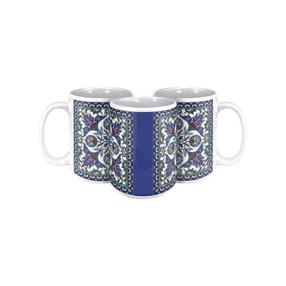 Armenian Blue Monogram Ceramic Mug – Personalised Gift