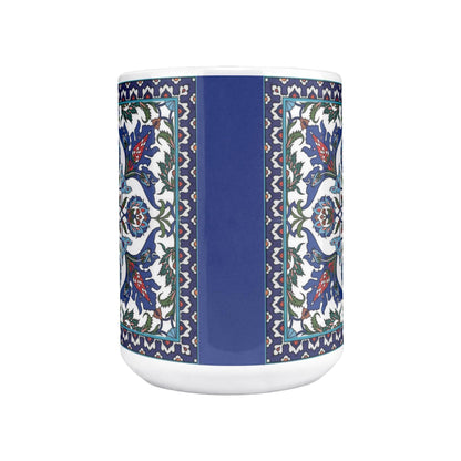 Armenian Blue Monogram Ceramic Mug – Personalised Gift
