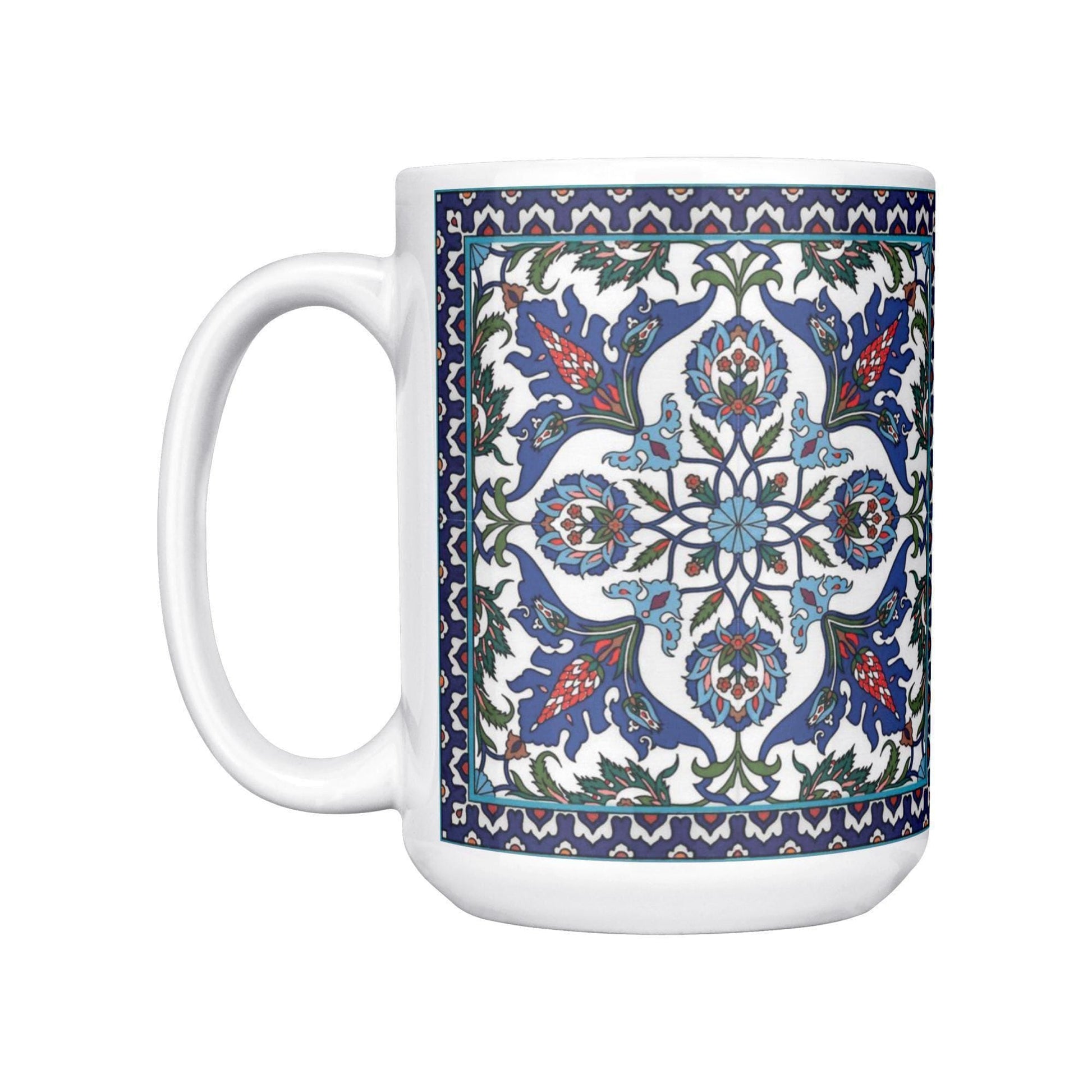 Armenian Blue Monogram Ceramic Mug – Personalised Gift