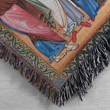 Armenian Lord's Prayer (Hayr Mer) Woven Cotton Blanket – Diaspora Heritage Gift - timelessbohochic.com