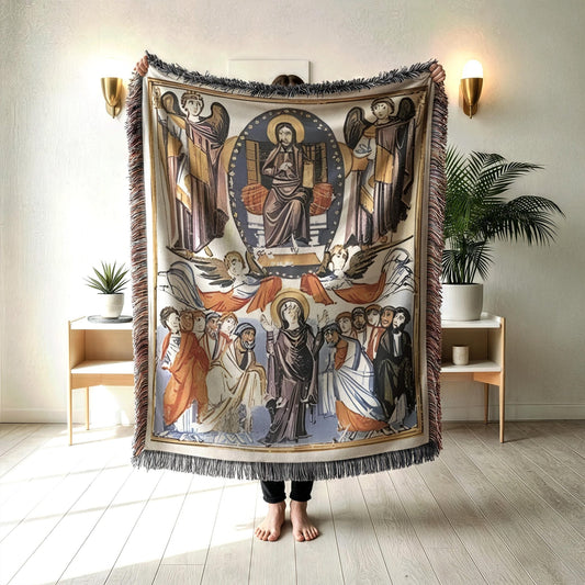 Armenian Lord's Prayer (Hayr Mer) Woven Cotton Blanket Miniature – Diaspora Heritage Gift - timelessbohochic.com