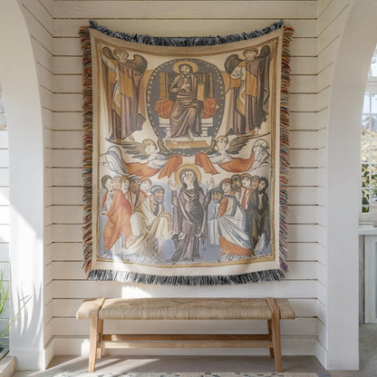 Armenian Lord's Prayer (Hayr Mer) Woven Cotton Blanket Miniature – Diaspora Heritage Gift - timelessbohochic.com