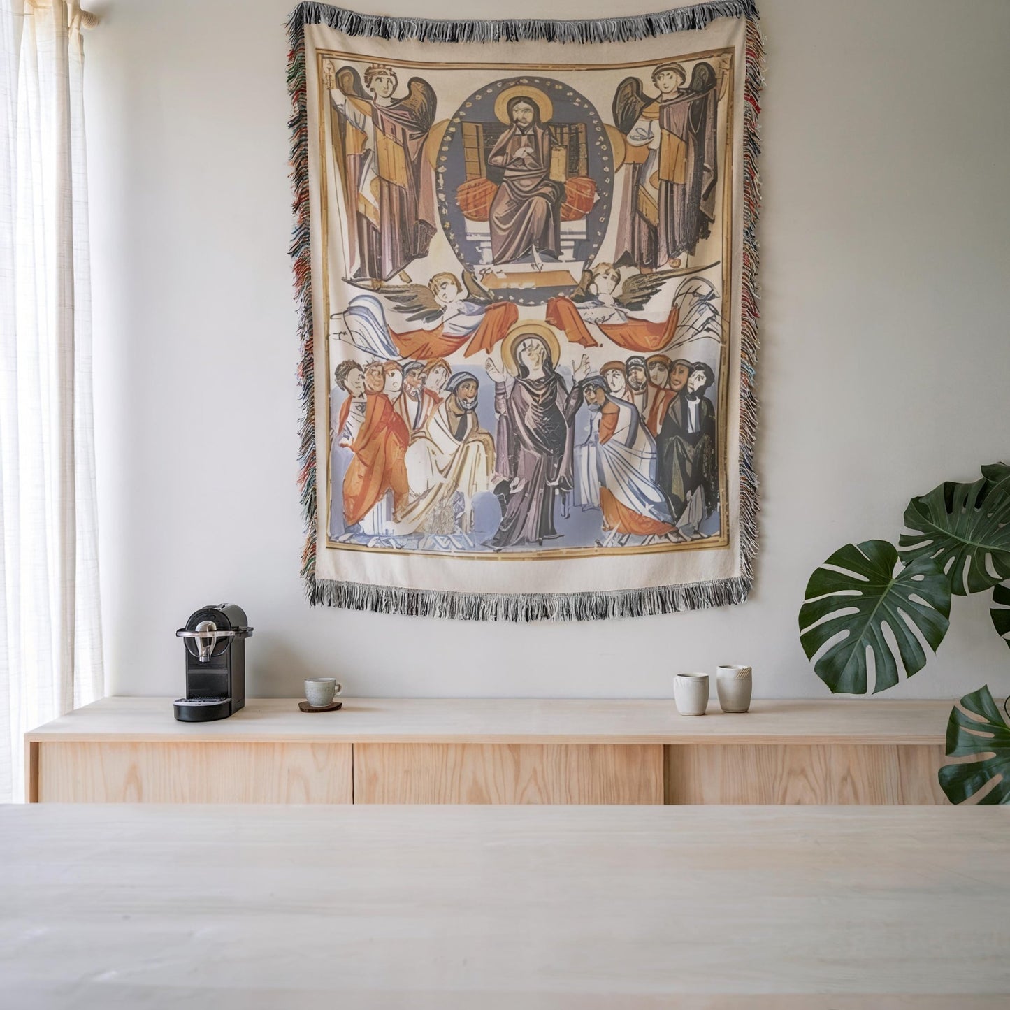 Armenian Lord's Prayer (Hayr Mer) Woven Cotton Blanket Miniature – Diaspora Heritage Gift - timelessbohochic.com