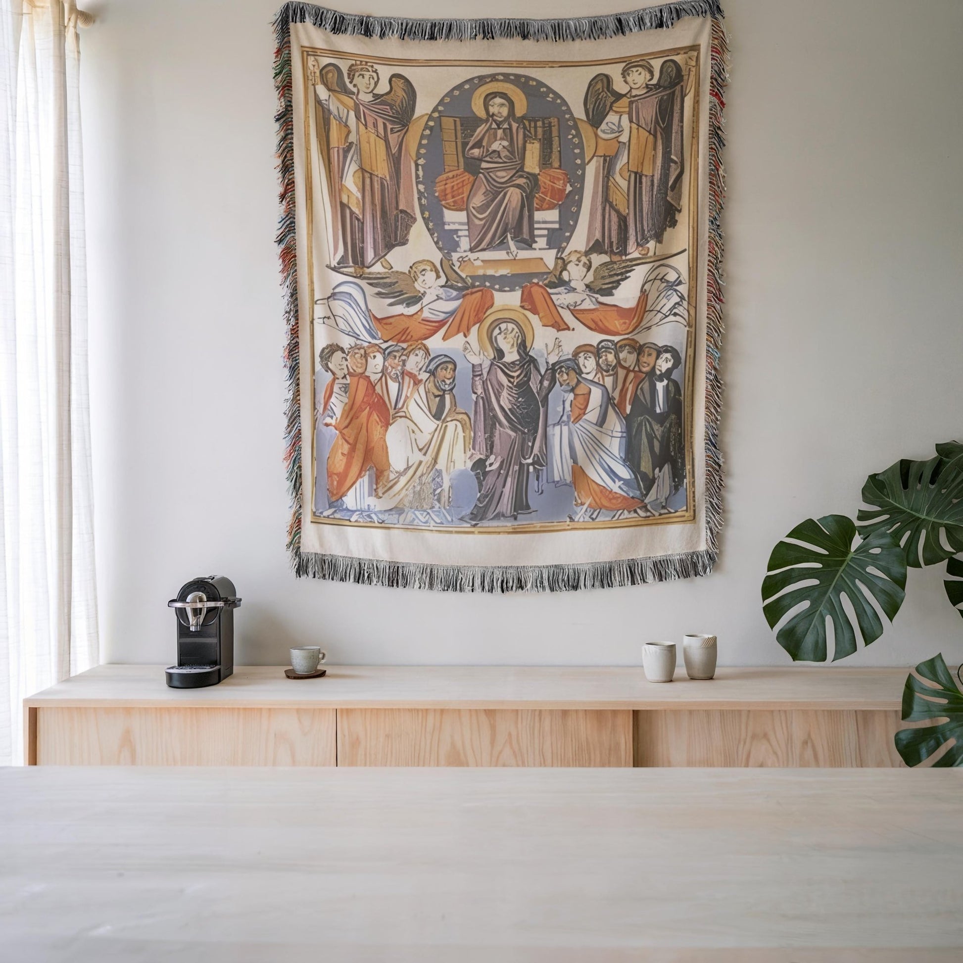 Armenian Lord's Prayer (Hayr Mer) Woven Cotton Blanket Miniature – Diaspora Heritage Gift - timelessbohochic.com