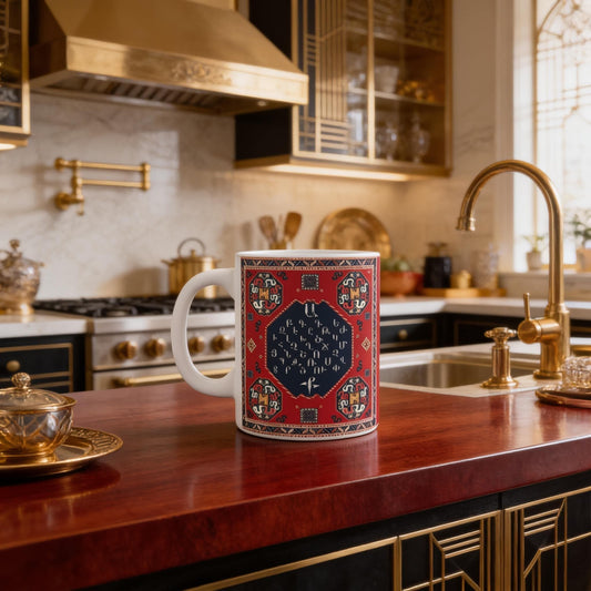 Armenian Monogram Ceramic Mug – Personalised Gift - timelessbohochic.com