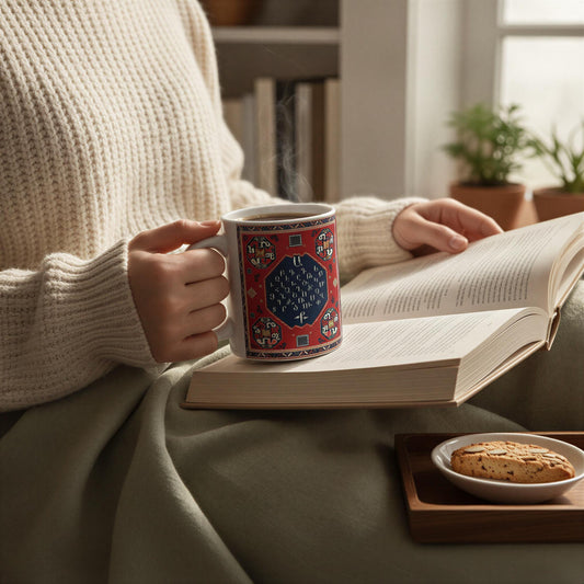 Armenian Monogram Ceramic Mug – Personalised Gift - timelessbohochic.com