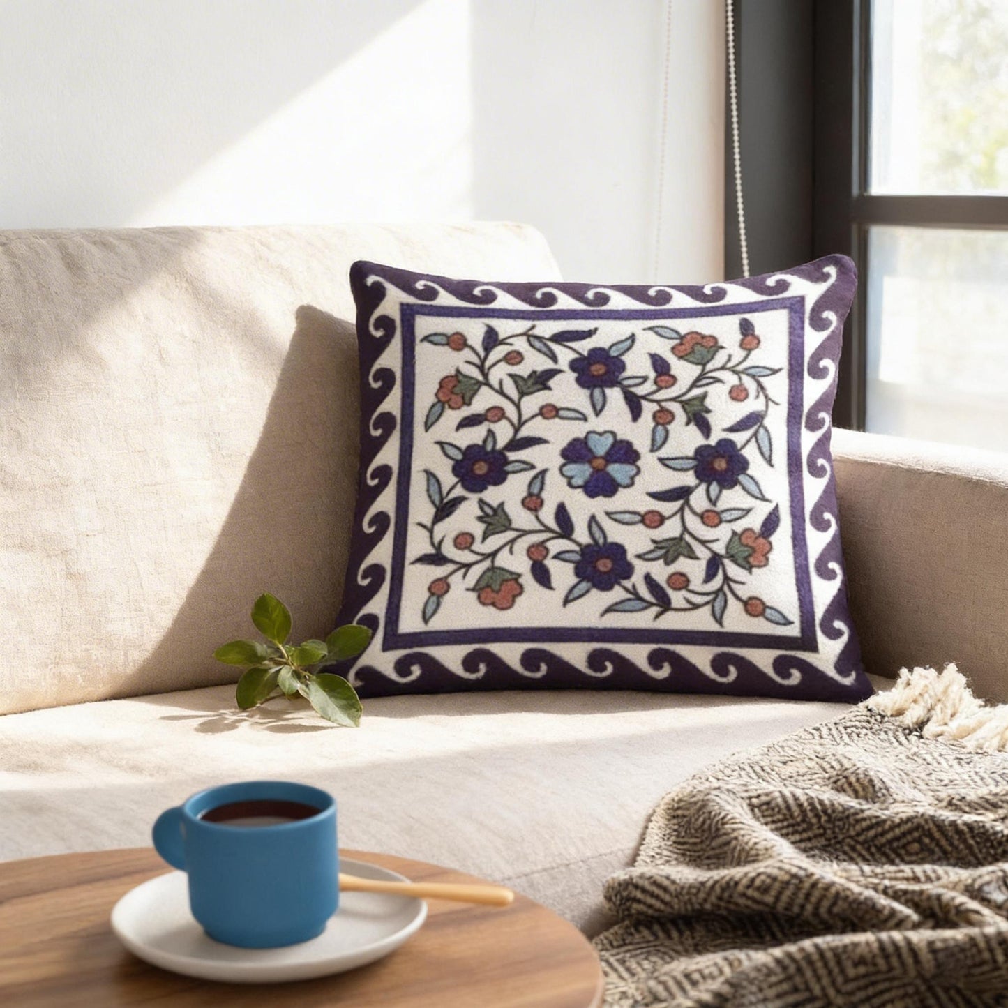 Armenian Monogram Pillow Cover – Personalised Gift
