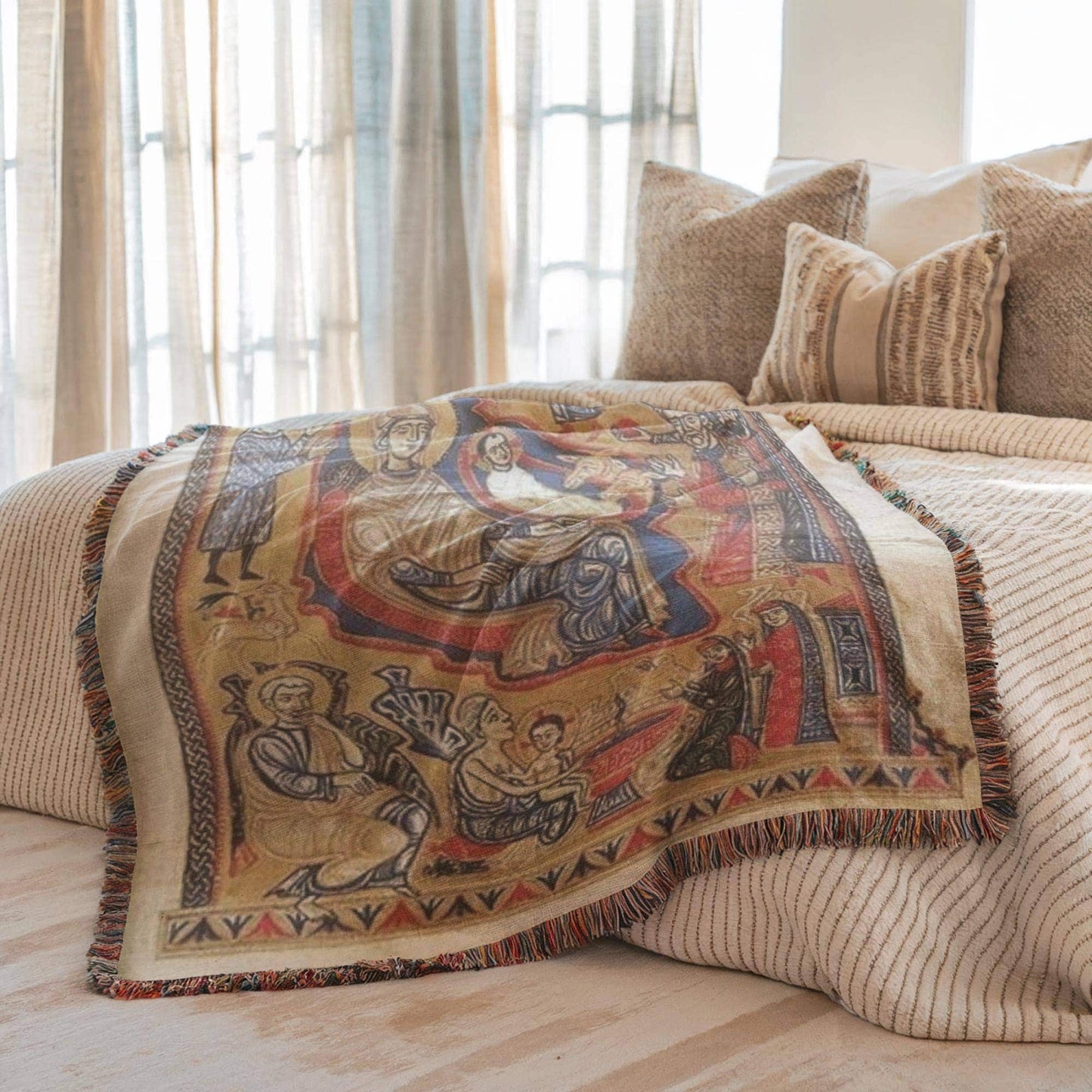 Armenian Monogram Woven Wall Tapestry – Armenian Christmas Gift - timelessbohochic.com