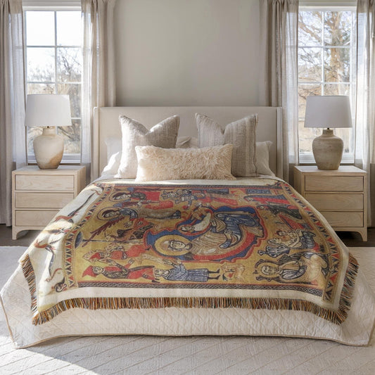 Armenian Monogram Woven Wall Tapestry – Armenian Christmas Gift - timelessbohochic.com