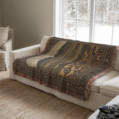 Armenian Monogram Woven Wall Tapestry – Personalised Gift - timelessbohochic.com