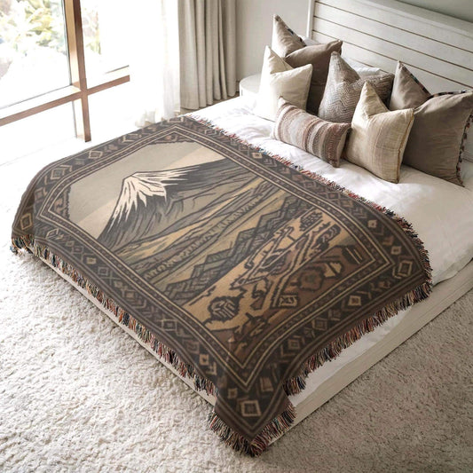 Armenian Monogram Woven Wall Tapestry – Personalised Gift - timelessbohochic.com