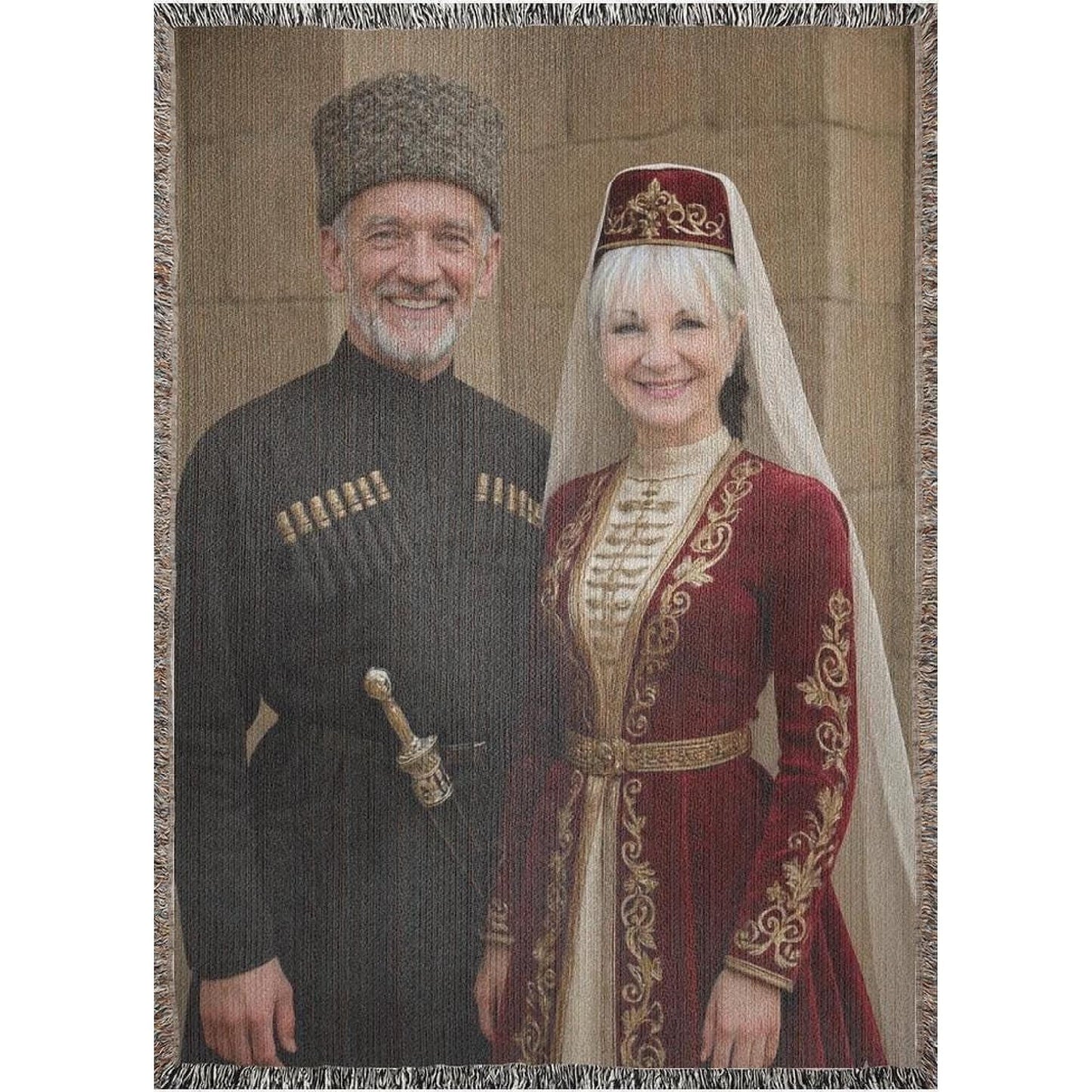 Armenian Monogram Woven Wall Tapestry Wedding – Wedding Keepsake