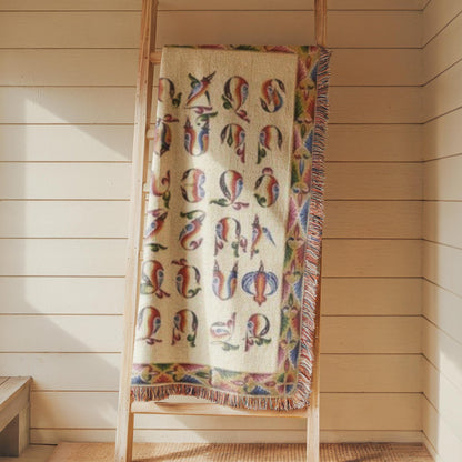 Armenian Multicolor Monogram Woven Wall Tapestry – Personalised Gift - timelessbohochic.com