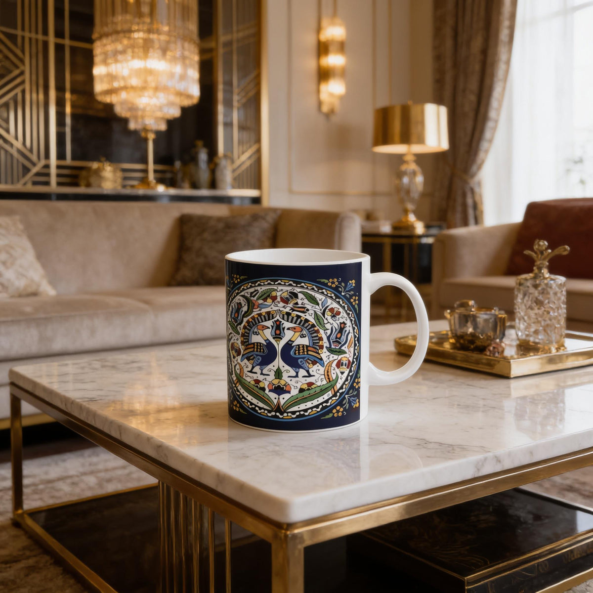 Armenian Navy Monogram Ceramic Mug – Personalised Gift