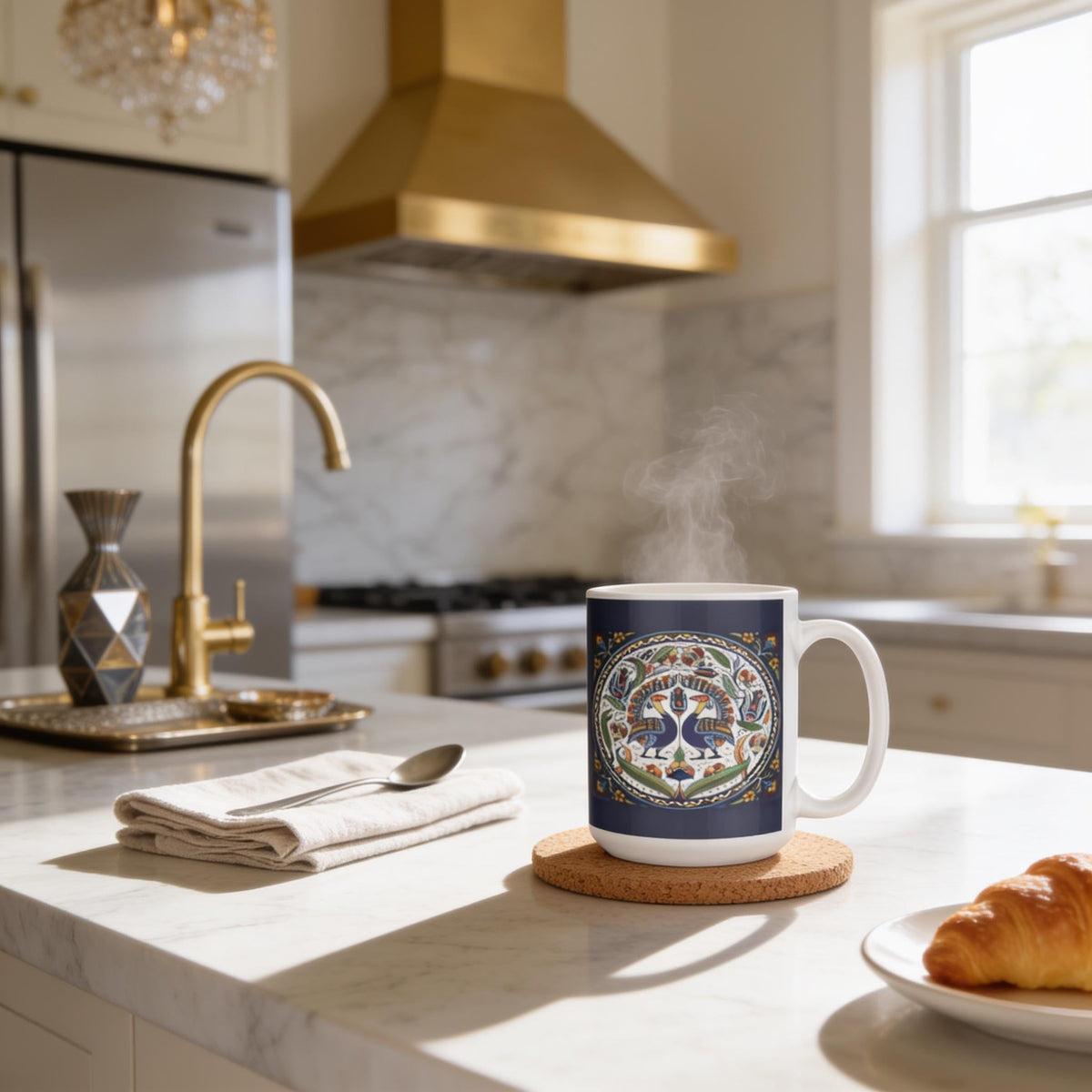Armenian Navy Monogram Ceramic Mug – Personalised Gift