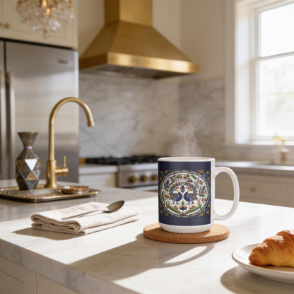 Armenian Navy Monogram Ceramic Mug – Personalised Gift