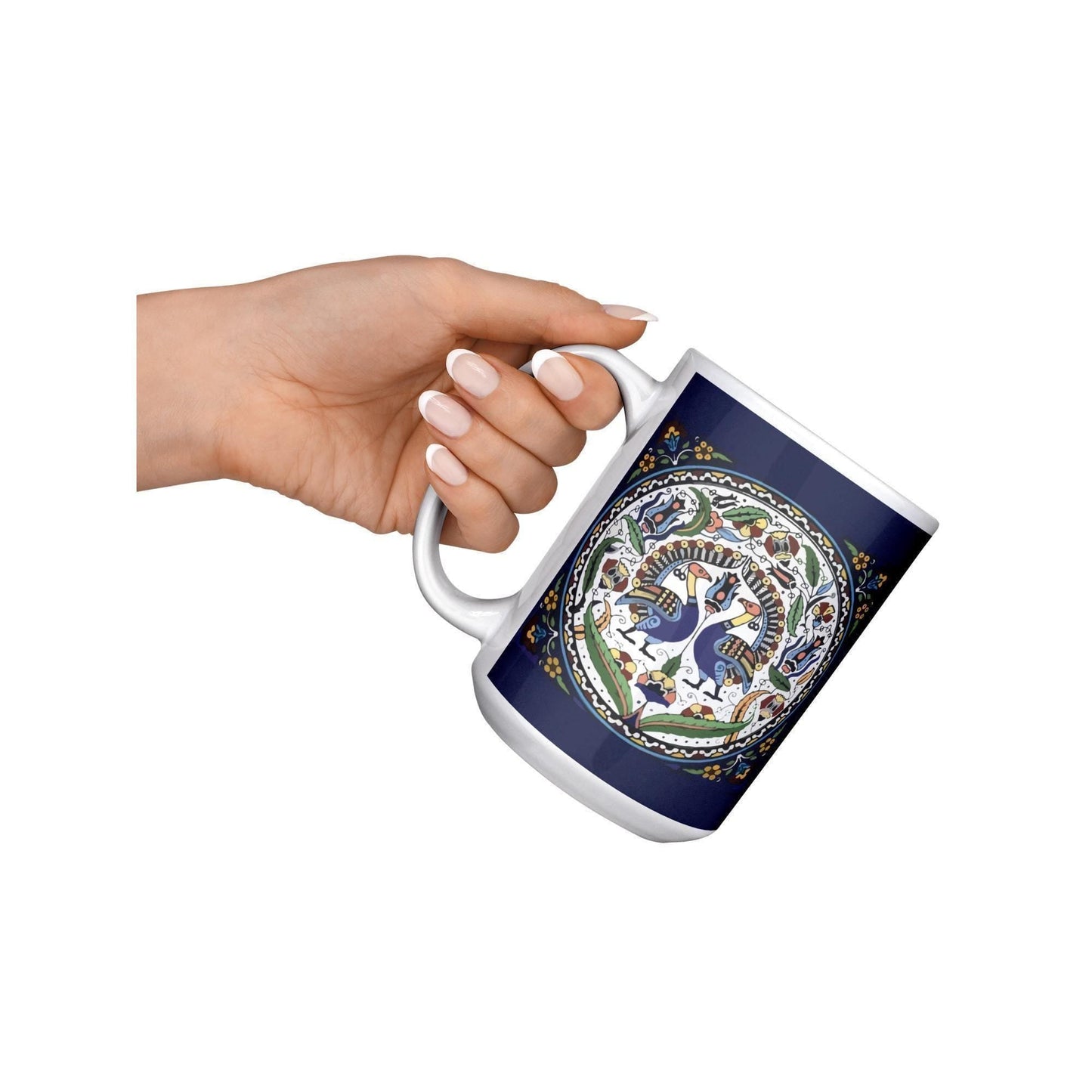 Armenian Navy Monogram Ceramic Mug – Personalised Gift