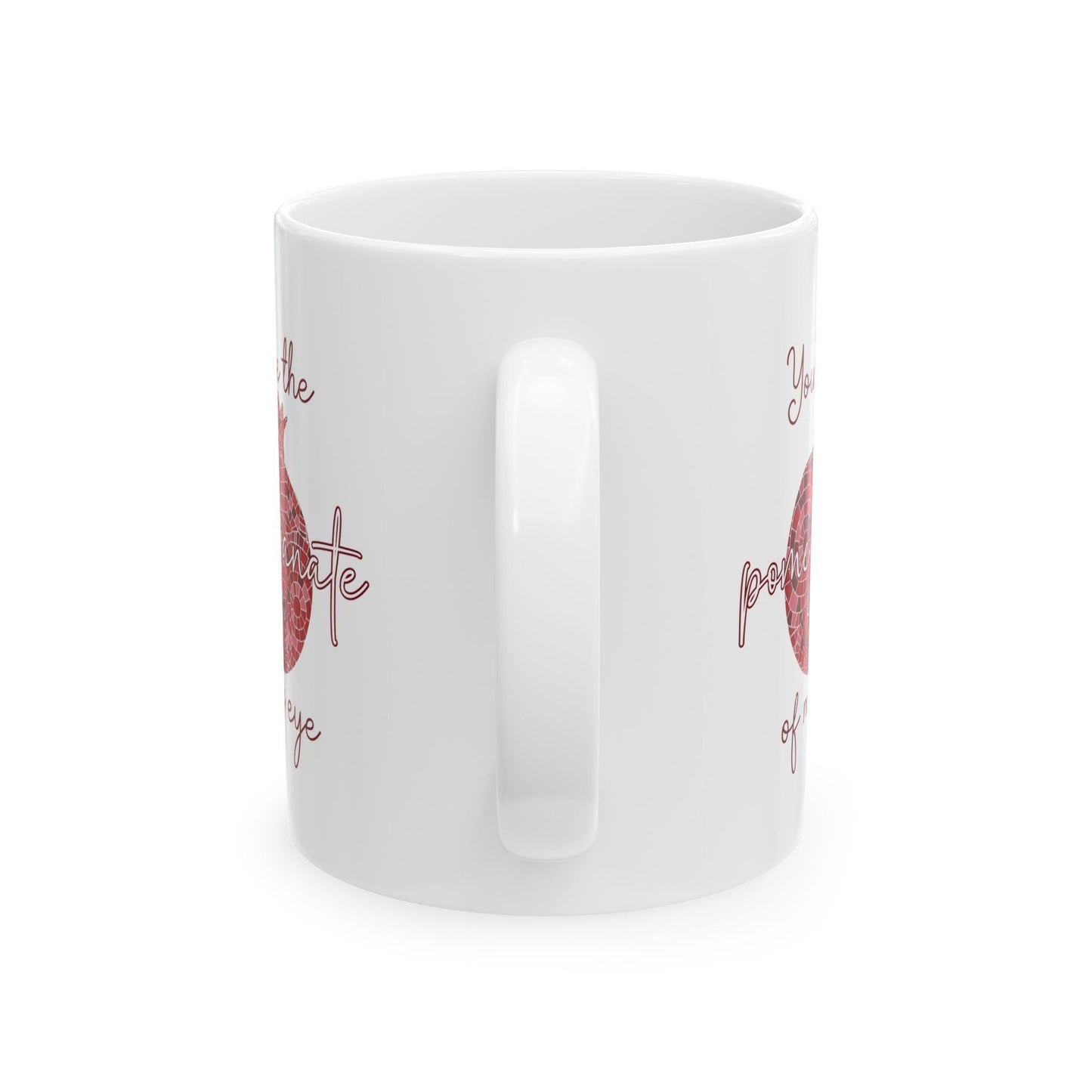 Armenian Pomegranate Ceramic Mug with Saying, Personalized - timelessbohochic.com
