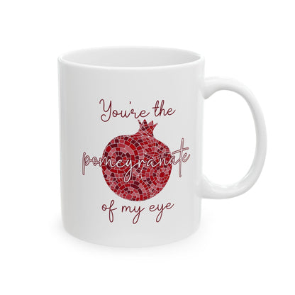 Armenian Pomegranate Ceramic Mug with Saying, Personalized - timelessbohochic.com