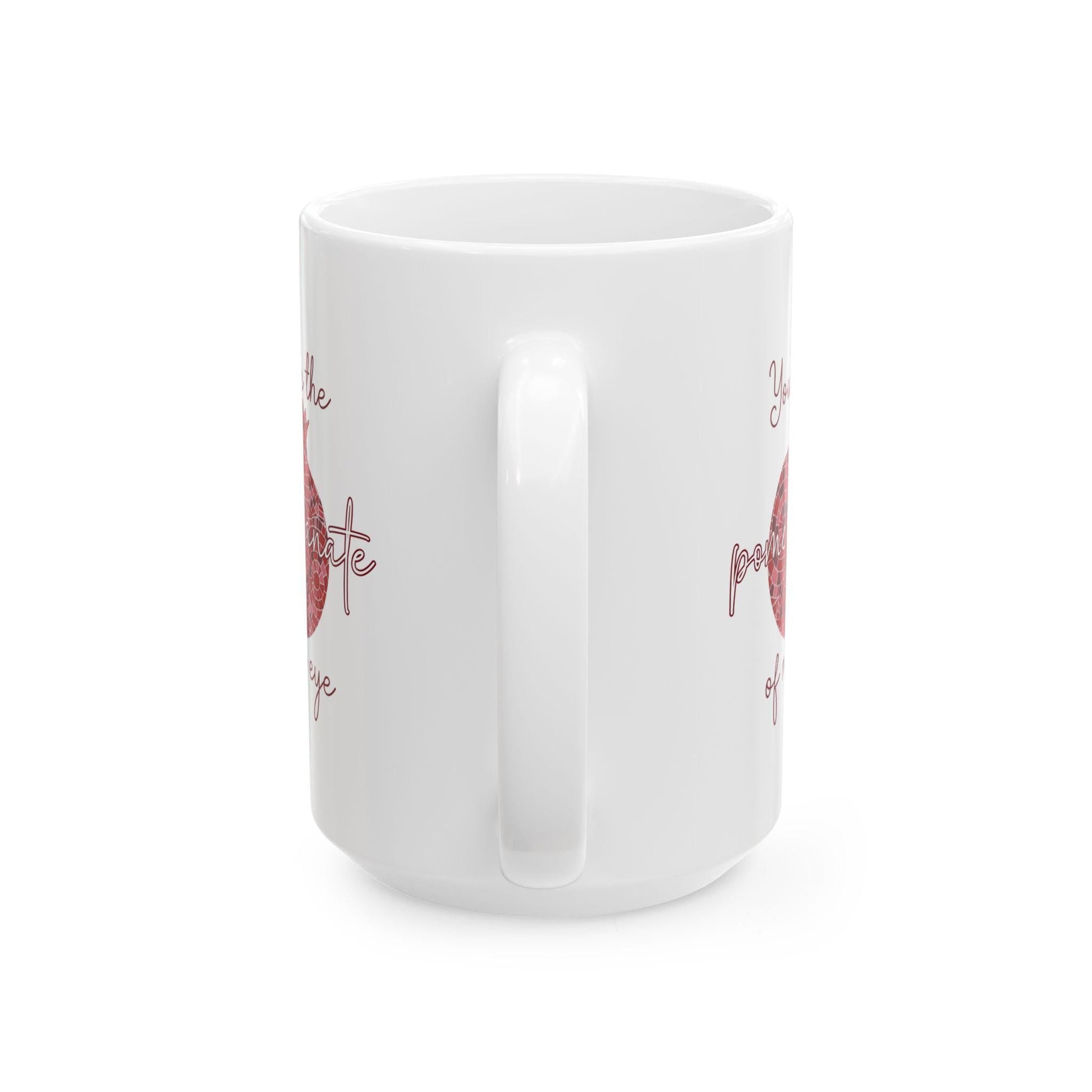 Armenian Pomegranate Ceramic Mug with Saying, Personalized - timelessbohochic.com