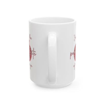 Armenian Pomegranate Ceramic Mug with Saying, Personalized - timelessbohochic.com