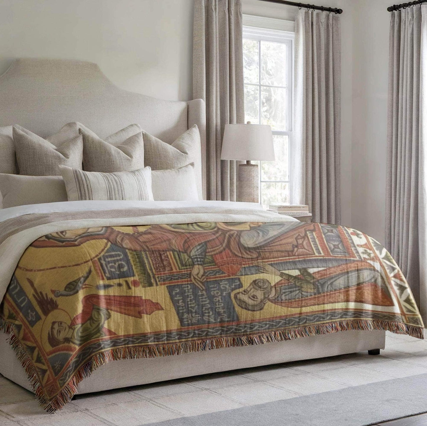 Armenian Sacred Scene Woven Wall Tapestry Nativity – Diaspora Heritage Gift