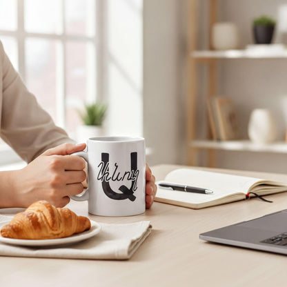 Armenian White Alphabet Ceramic Mug – Armenian Christmas Gift