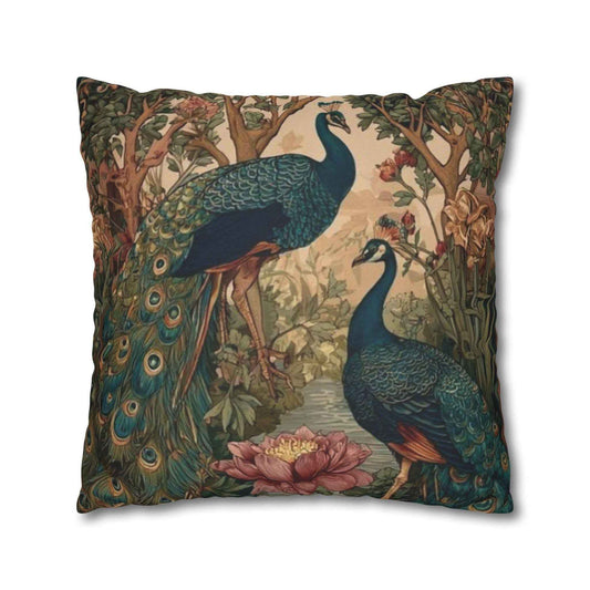 Modern Geometric pillow cover with geometric pattern styled on a sofa or bed