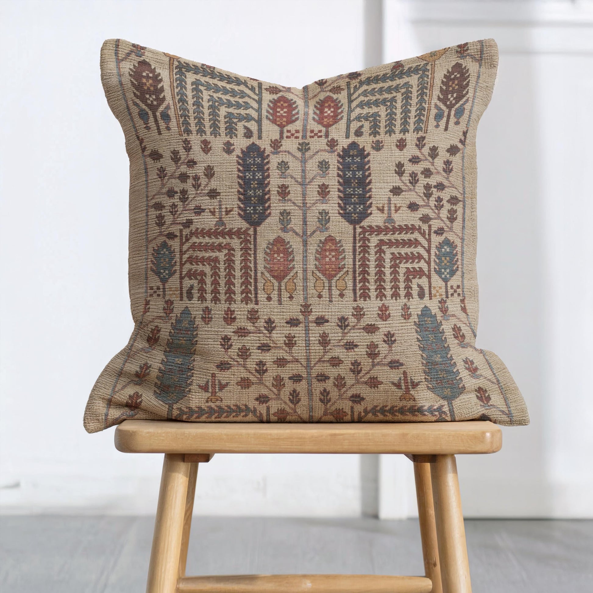 Ear Of Wheat Pillow - Farmhouse Throw Cushion | Rustic Harvest Decor, Cozy Living Room Accent