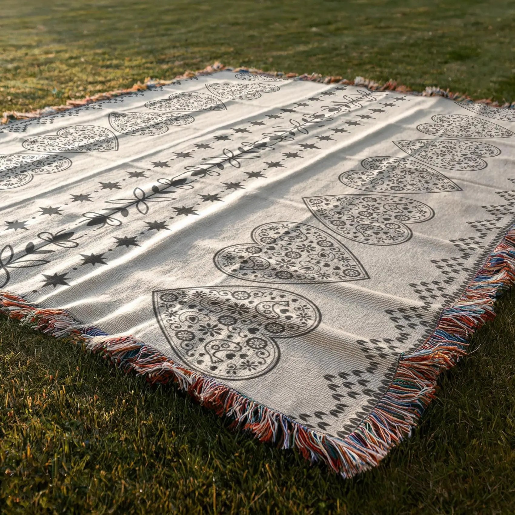 Nordic Cotton Throw | Soft Breathable Cotton Woven Blanket - Hygge Living Blanket