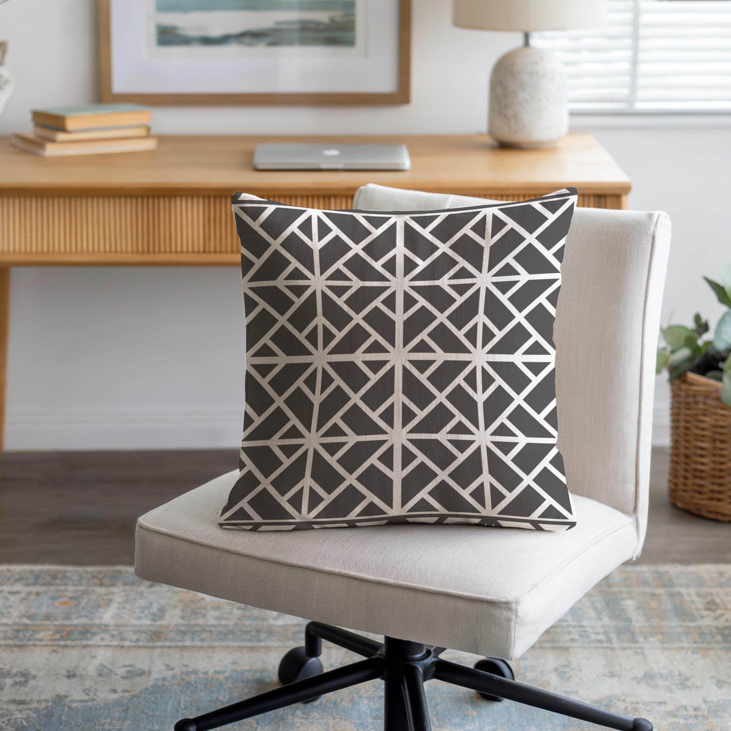 Modern Throw Pillow - Geometric Pattern Cushion | Double Sided Cotton Sofa Cushion - timelessbohochic.com