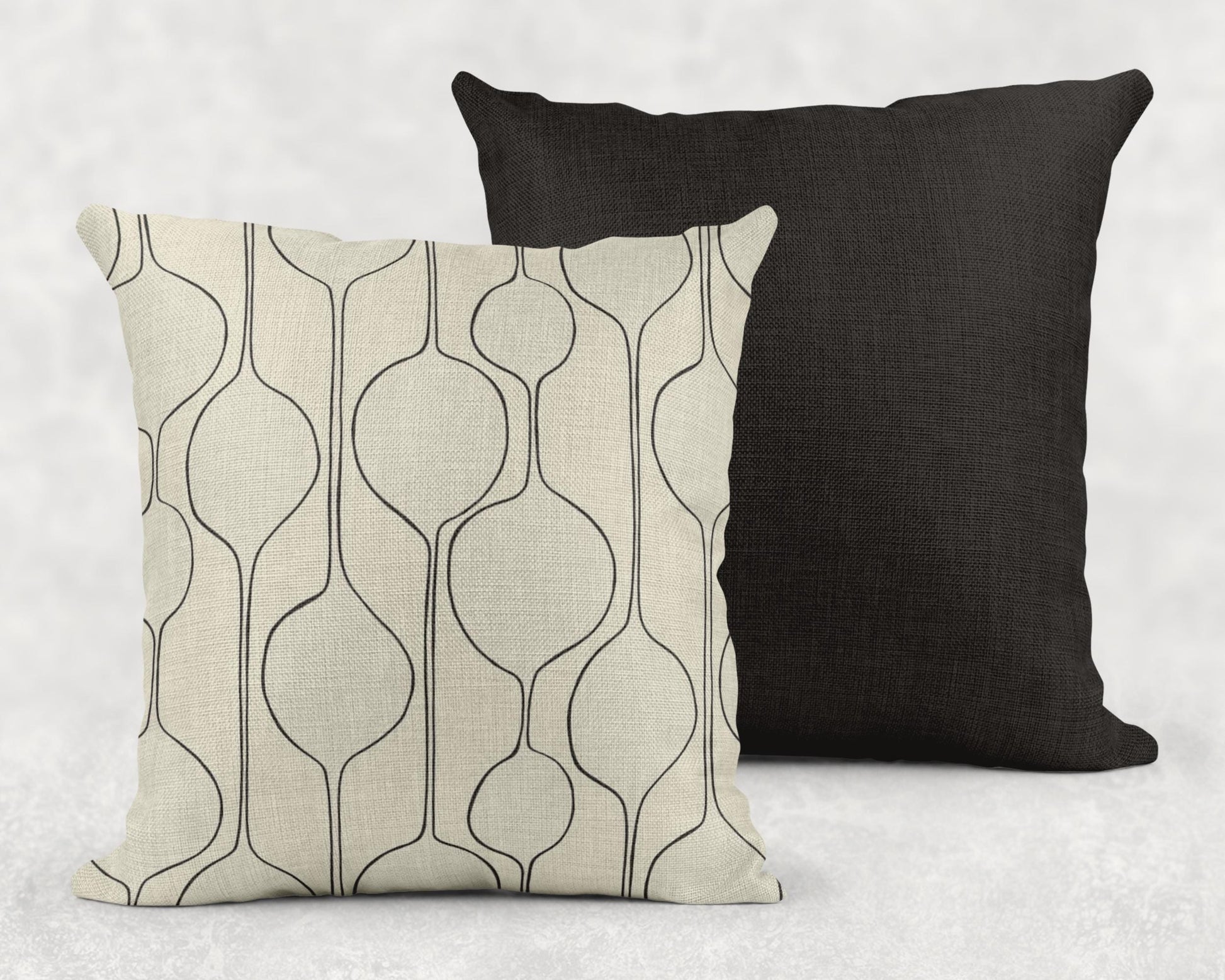 Minimalist Bedding Set – Accent Pillow & Sofa Throw Blanket | Scandinavian Style Decor