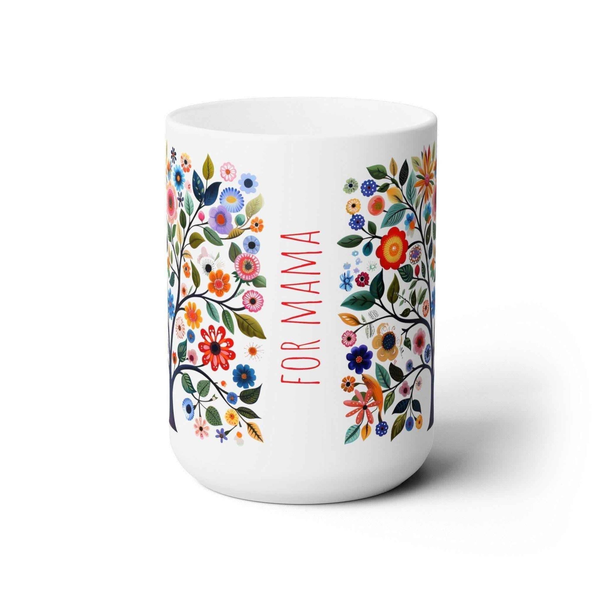 Scandinavian Mug - Custom Tree of Life Design | Personalized Scandinavian Mug for Coffee Lovers - timelessbohochic.com