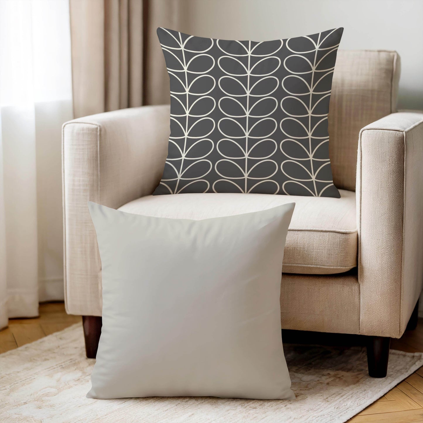 Modern Throw Pillow - Geometric Patterned Cushion With Cotton Pillow Insert - timelessbohochic.com