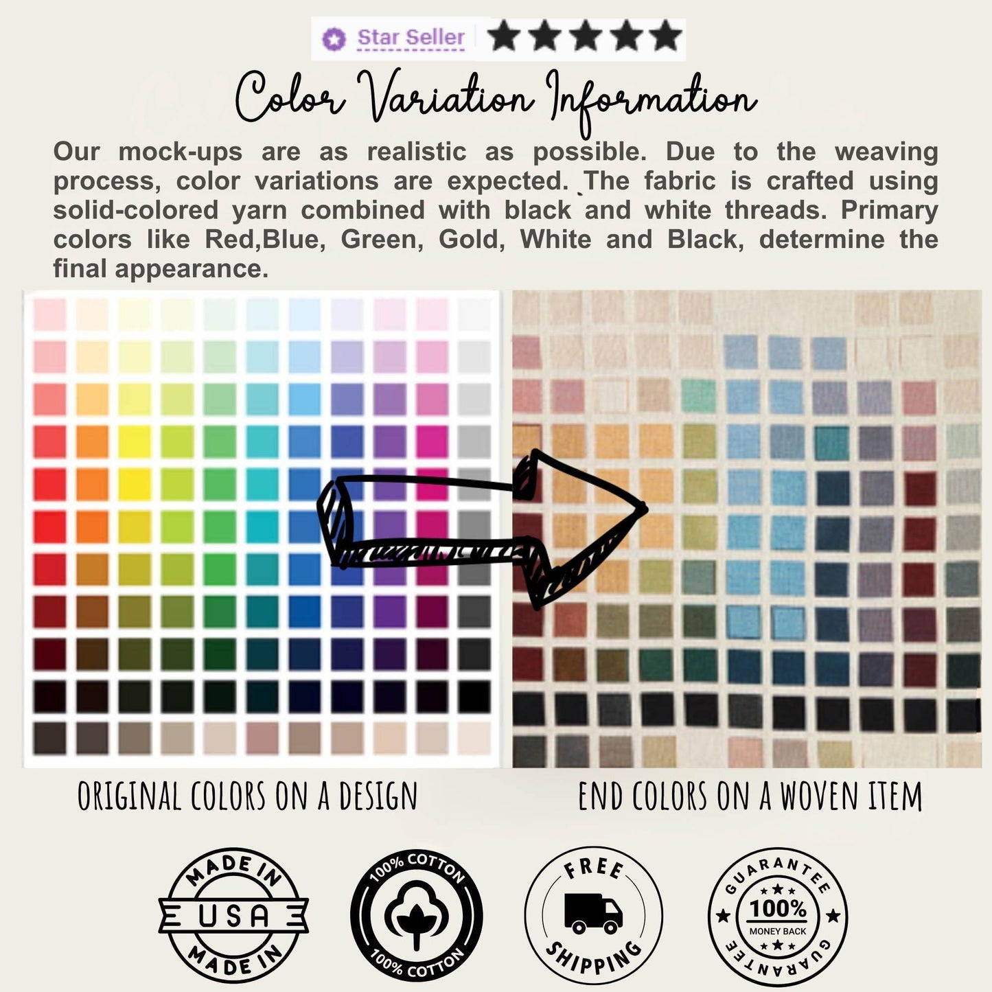 Boho Woven Pillow - Cotton Ikat Pattern, Vintage Tapestry Throw Cushion - timelessbohochic.com