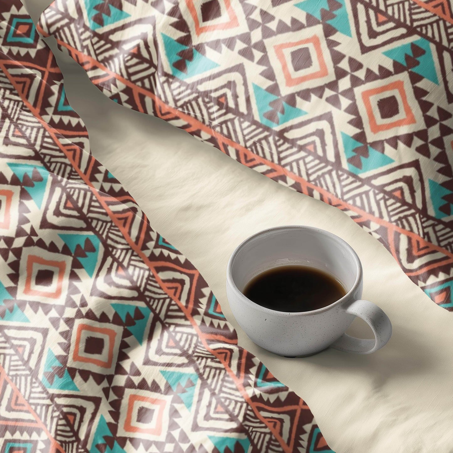 Native American Bedding Set - Colorful 3 Piece Duvet Cover With Zipper & Pillowcases - timelessbohochic.com