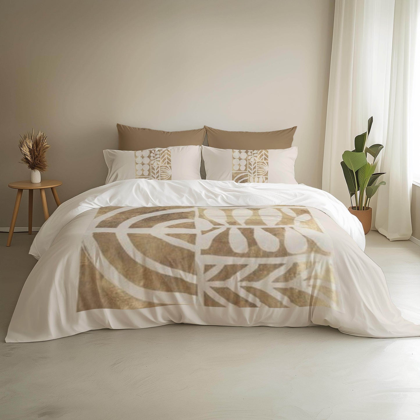 Modern Bedding Set – Mid Century Duvet Cover & Pillowcases, Soft Breathable 3 Piece Bedspread - timelessbohochic.com