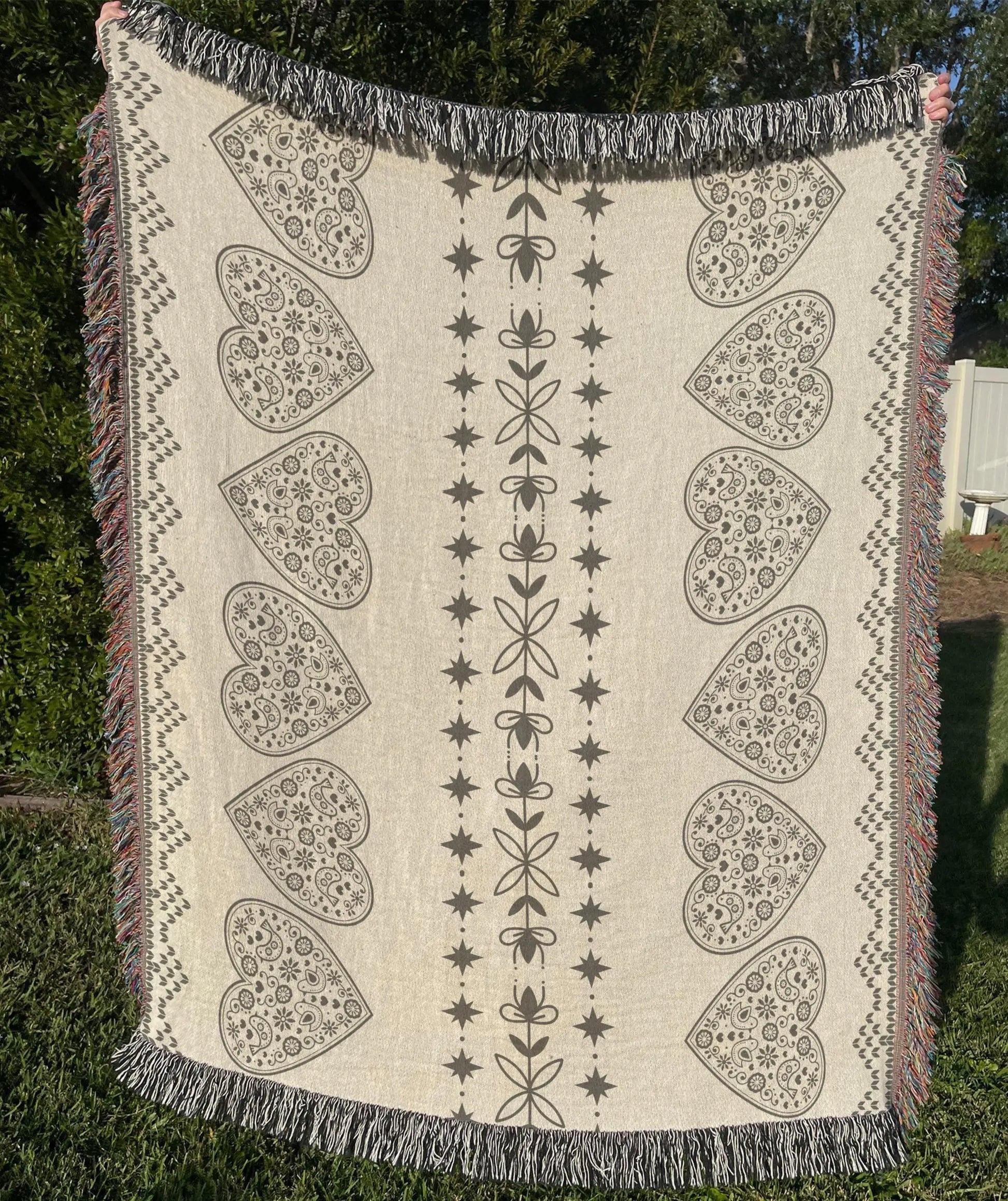 Nordic Cotton Throw | Soft Breathable Cotton Woven Blanket - Hygge Living Blanket