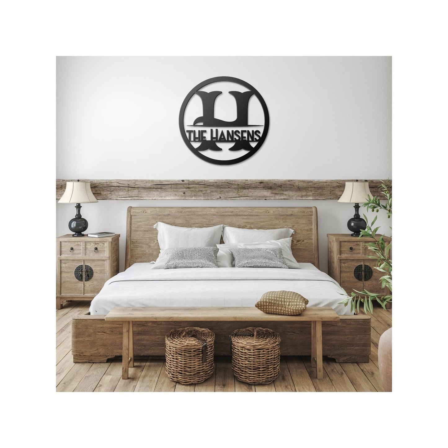 Personalized Metal Sign - Custom Family Name Outdoor Wall Decor & Lawn Art