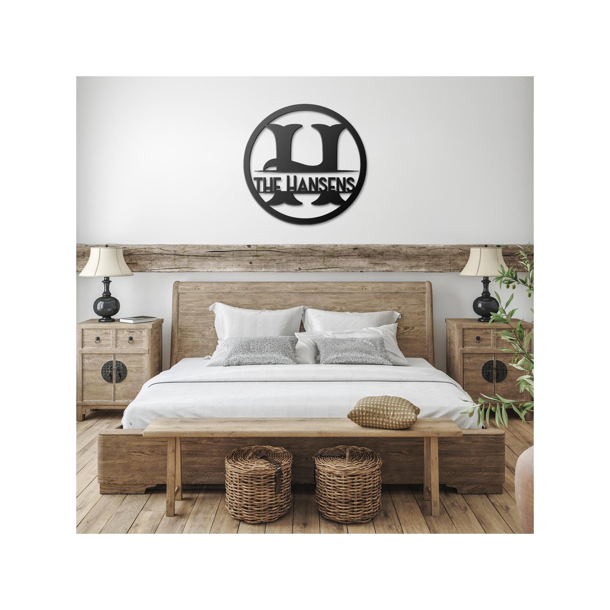 Personalized Metal Sign - Custom Family Name Outdoor Wall Decor & Lawn Art