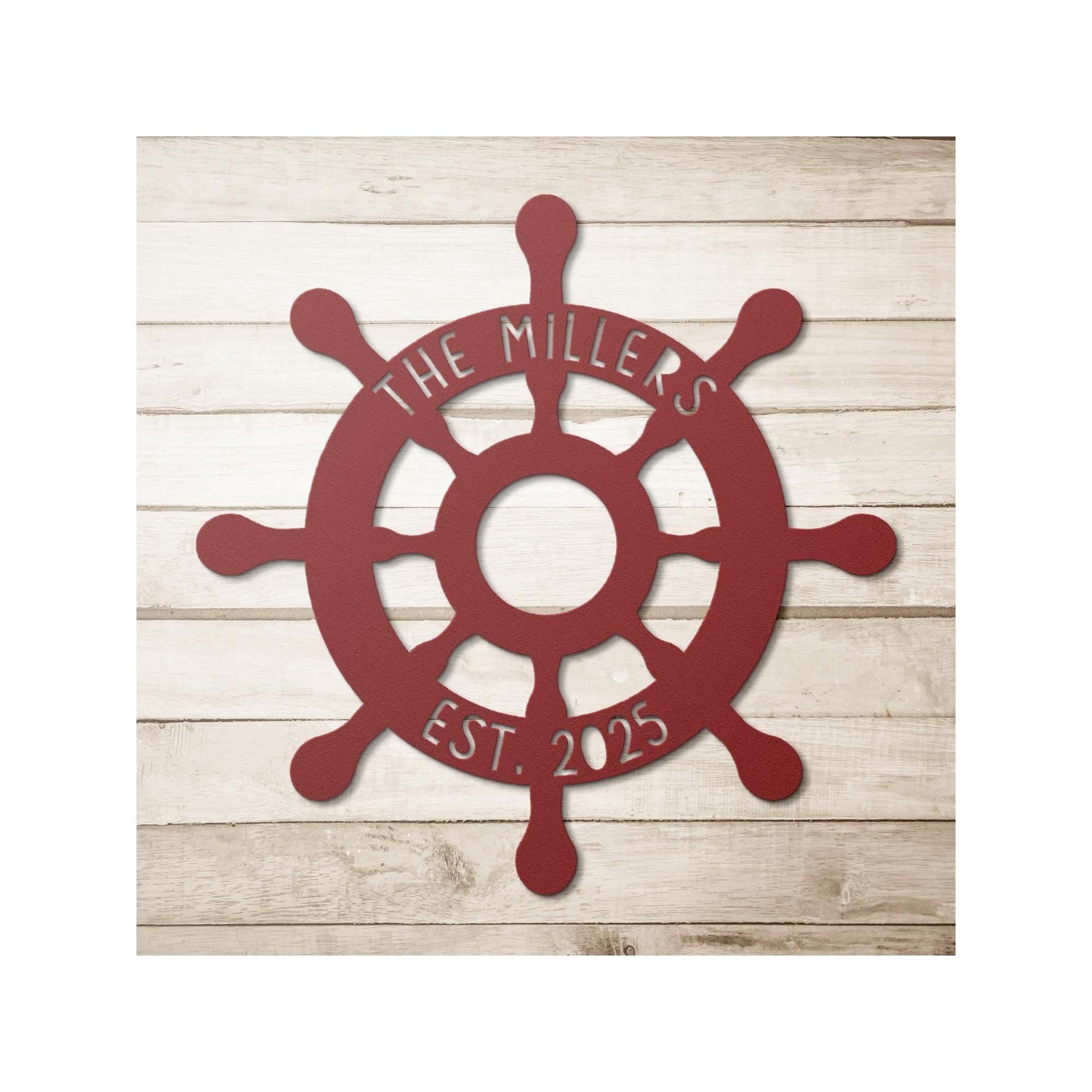 Personalized Boat Rudder Sign - Custom Nautical Wall Decor | Coastal Home Gift