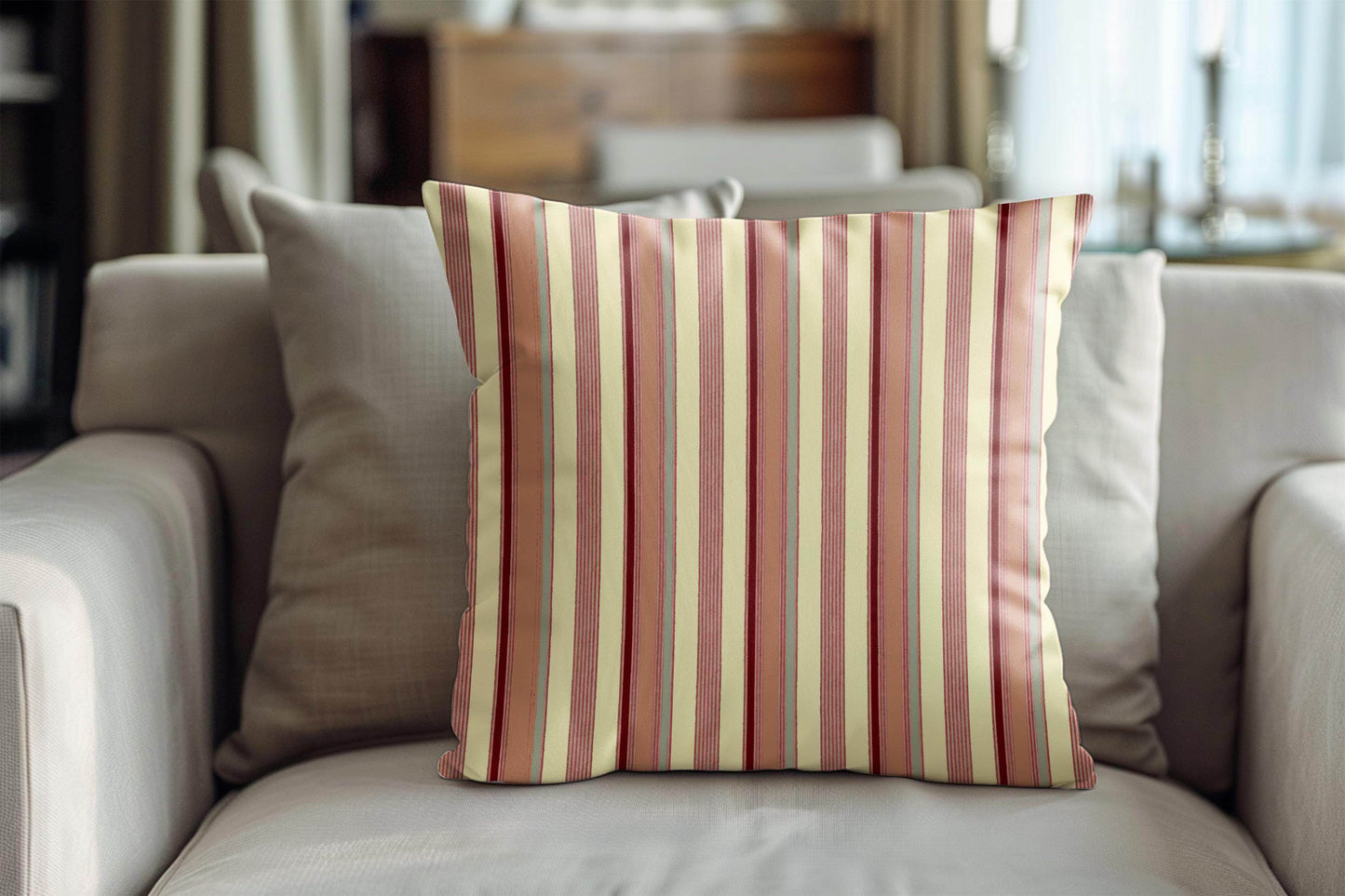 Japanese Inspired Pillow – Oriental Pattern Cushion | Woven Cotton Decorative Pillow Sham - timelessbohochic.com