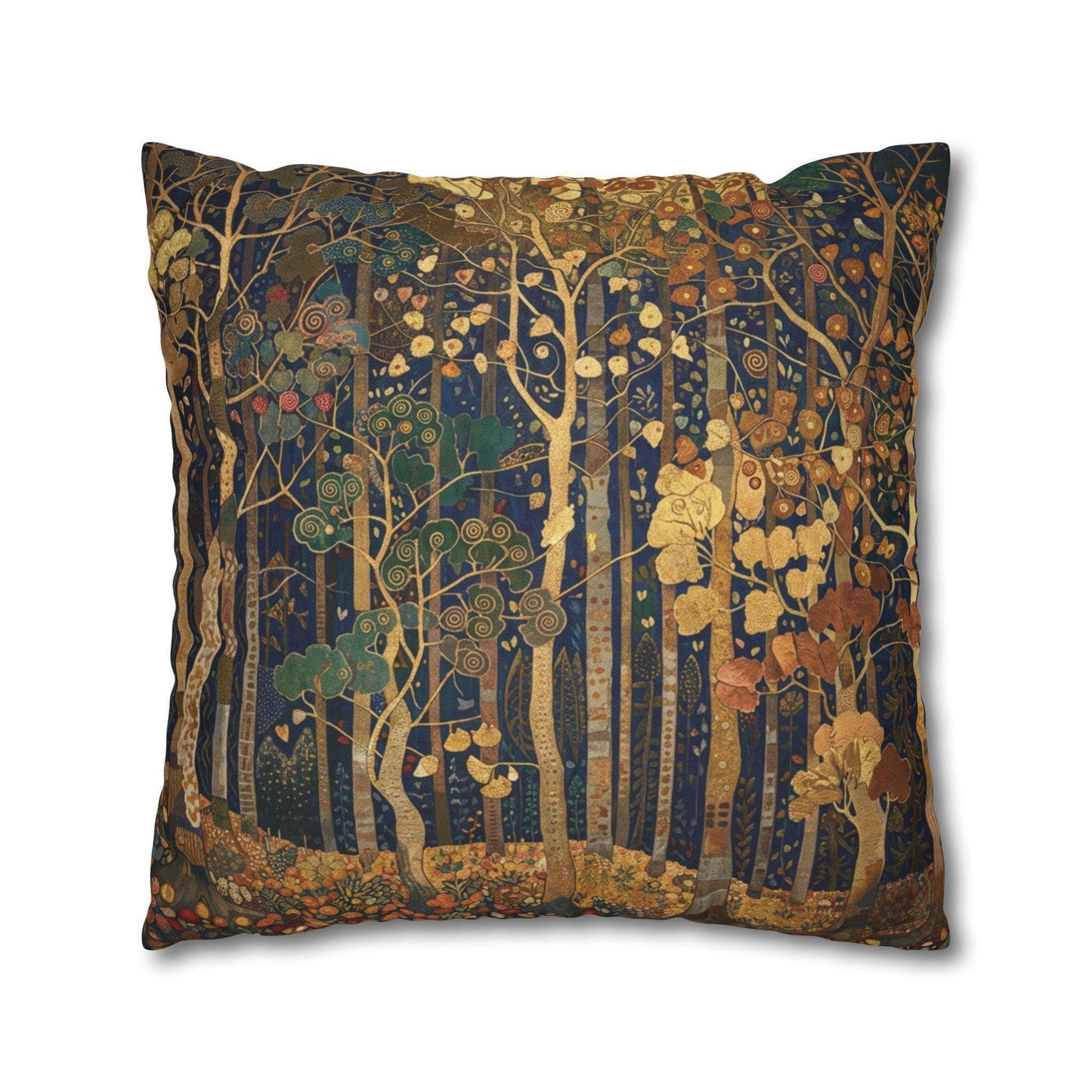 Scandinavian Inspired pillow cover with woven pattern styled on a sofa or bed